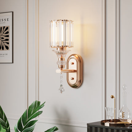 E27 Crystal Wall Light Fixture Decor