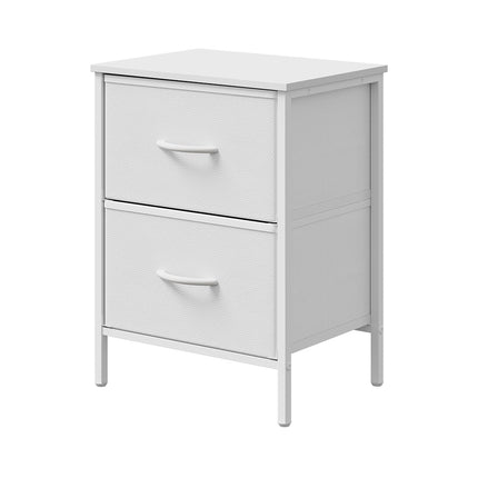 Nightstand Bedside Table with 2 Storage Drawers