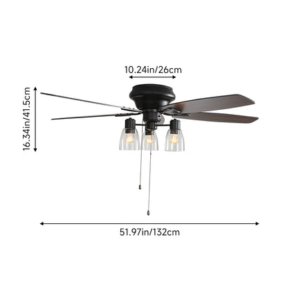 52-Inch Ceiling Fan Light with Remote
