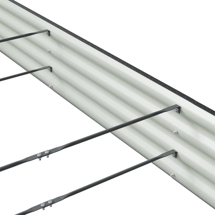Rectangular Galvanized Steel Raised Garden Bed 240cm x 90cm