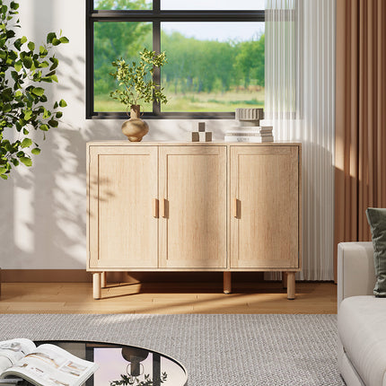 Three-Door Wooden Sideboard