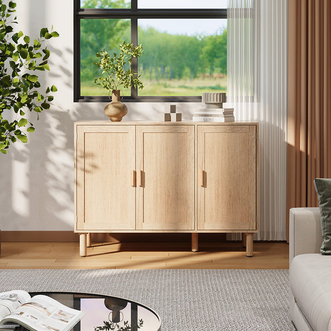 Three-Door Wooden Sideboard
