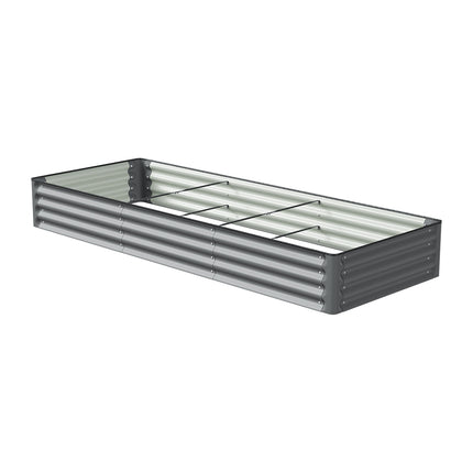 Rectangular Galvanized Steel Raised Garden Bed 240cm x 90cm
