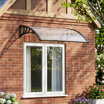 Outdoor Door Canopy Window Awning with Drainage Channel