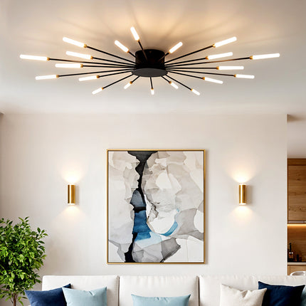 Dimmable LED Ceiling Light Fixture with Remote Control