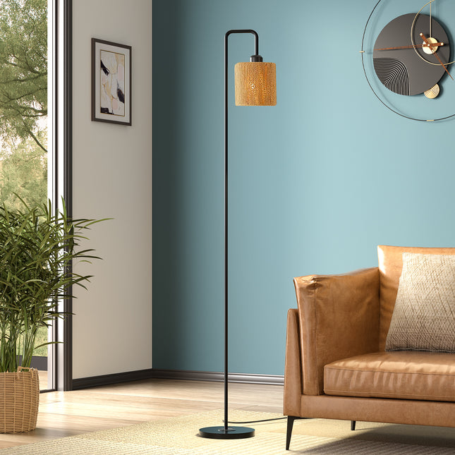 Modern Floor Lamp with Cylindrical Shade