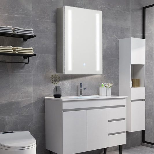 W50 x H70cm LED Mirror Cabinet with Shaver Socket