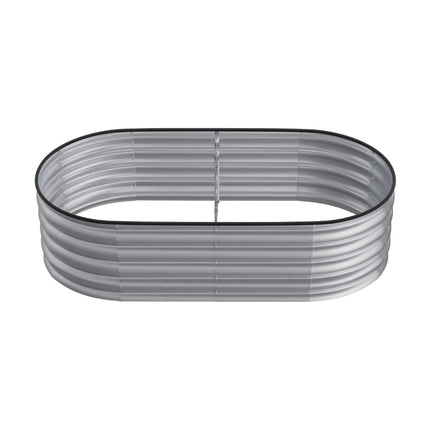 Oval-Shaped Galvanised Steel Raised Garden Bed
