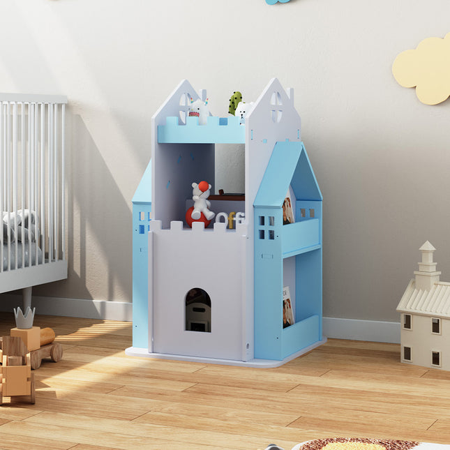 3-Tier Castle Kids Rotating Bookshelf