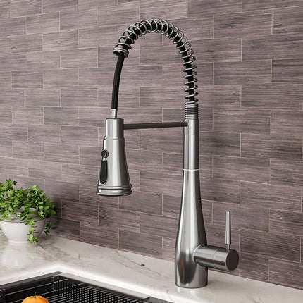 Bathroomdeco Pre-rinse Pull-Down Swivel Kitchen Faucet