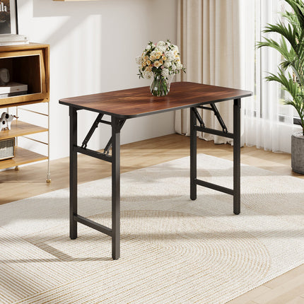 Walnut Folding Table with Double Spring Mechanism