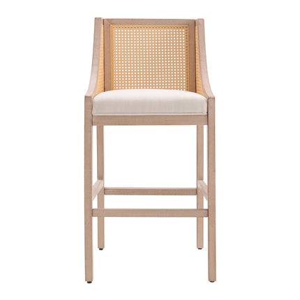 Set of 2 Modern Upholstered High Bar Stools