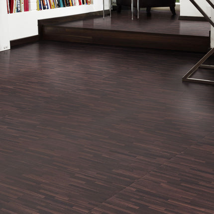 36Pcs Wood-Grain PVC Self-Adhesive Plank Flooring Set
