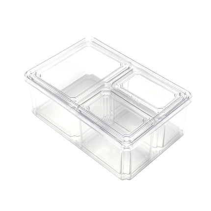 4Pcs Transparent Refrigerator Bins Organizer Set