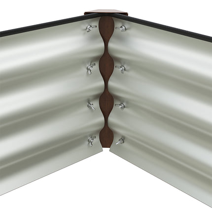 150cm x 60cm Rectangular Galvanized Steel Raised Garden Bed