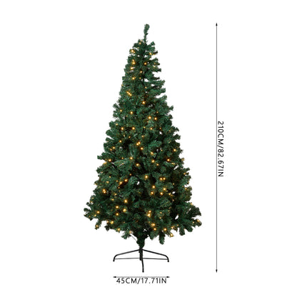 210CM Artificial Christmas Tree with Metal Stand