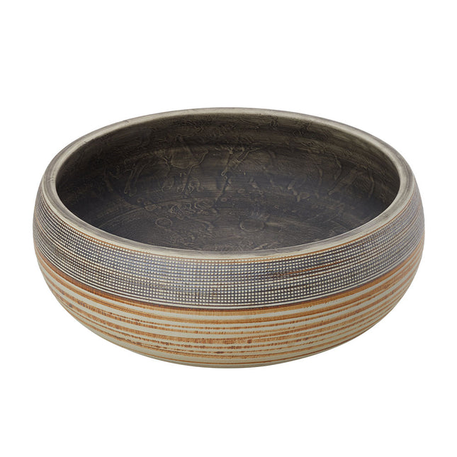 Ceramic Countertop Washbasin Vessel Sink with Waste Kit