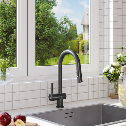Modern Swivel Kitchen Faucet with Pull-down Sprayer