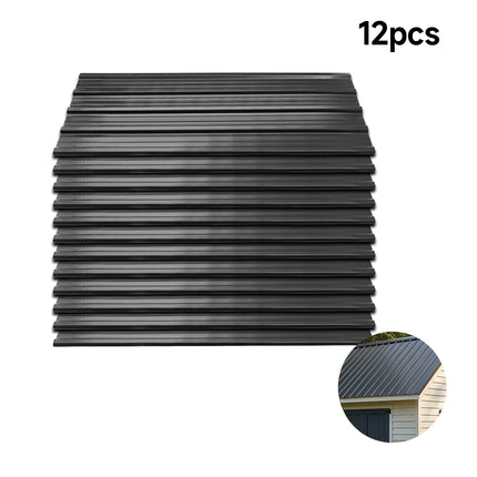 12pcs Steel Corrugated Roofing Sheets 45x115cm