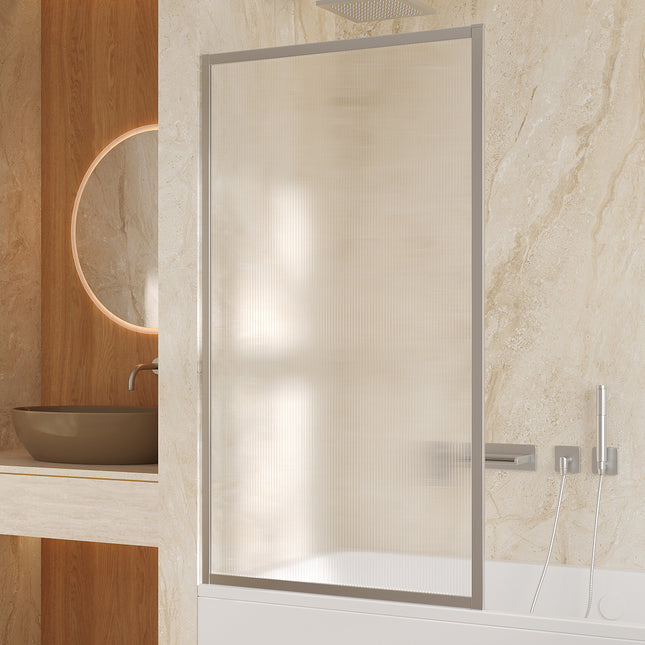 Fixed Framed Over Bath Shower Screen 80cm x 140cm