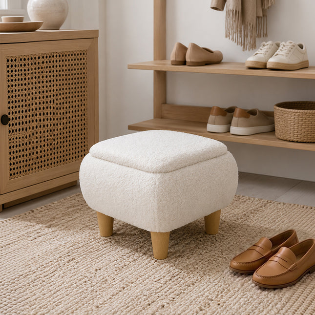 Modern Square Storage Ottoman