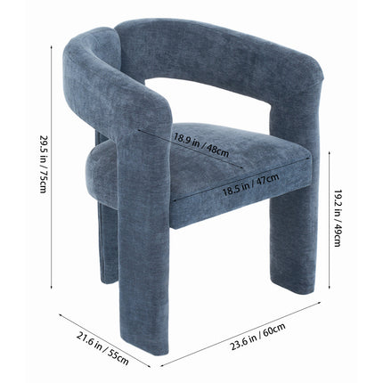 Chenille Upholstered Accent Chair