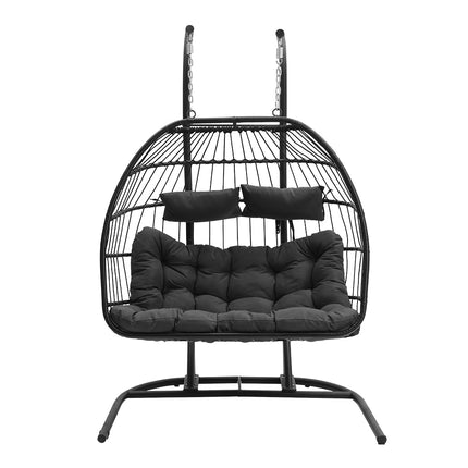 Outdoor Hanging 2-Seater Egg Chair