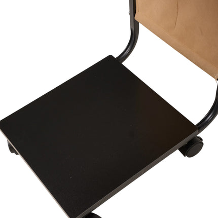 C-Shaped Side Table with Storage Bag
