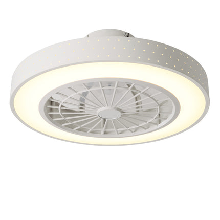 48cm Dia Round Acrylic Ceiling Mount LED Fan Light