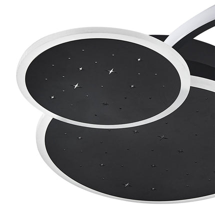 LED 3 Round Ceiling Light in White Light 56x42x10