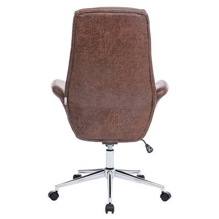 Adjustable High Back PU Office Chair with Armrests