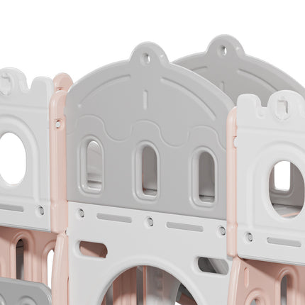 Pink Toddler Indoor Outdoor Toddler Two Slides Playset