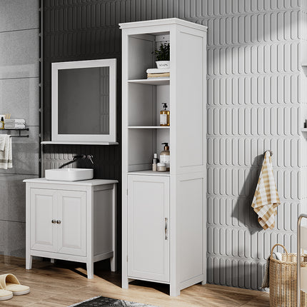 Freestanding Bathroom Tall Cabinet with Door
