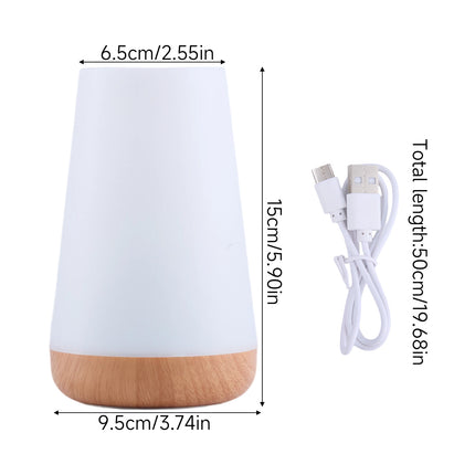 13-Colour RGB LED Night Light Bedside Lamp with Remote Control & Touch Switch
