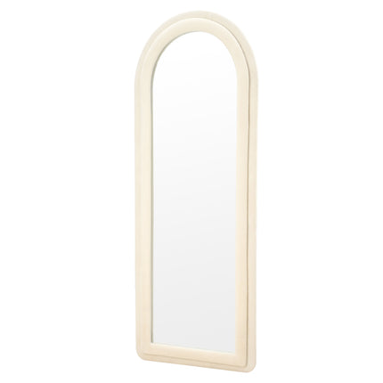 160cm Double Arched Full-Length Mirror with Safety Film & Velvet-Wrapped MDF Frame