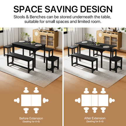 5-Piece Dining Table and Chair Set