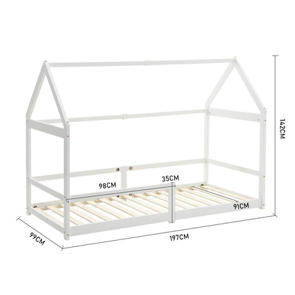 Kid’s Pine Wood House Bed