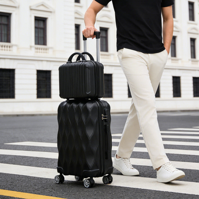 2-Piece Hard Shell Travel Suitcases Luggage Set