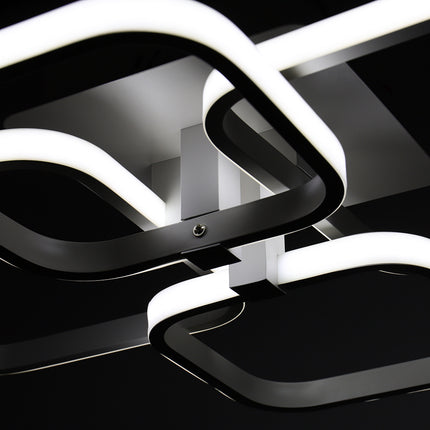 Square LED Ceiling Light Chandelier Lamp Cool White Light 4 Head