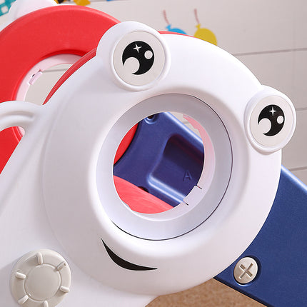 Blue and Red Folding Plastic Slide for Kids