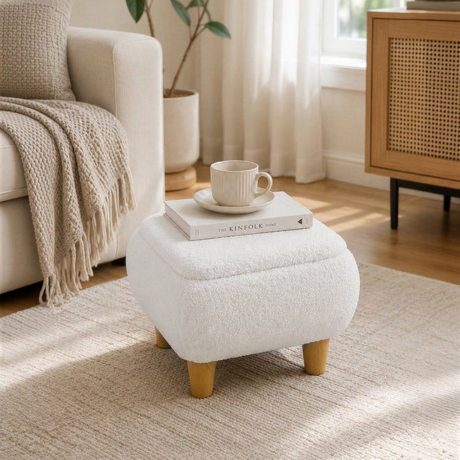 Modern Square Storage Ottoman