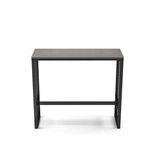 Grey 120cm Garden Bistro High Bar Table