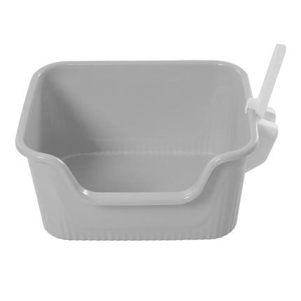 Open Top Cat Litter Box with Scoop