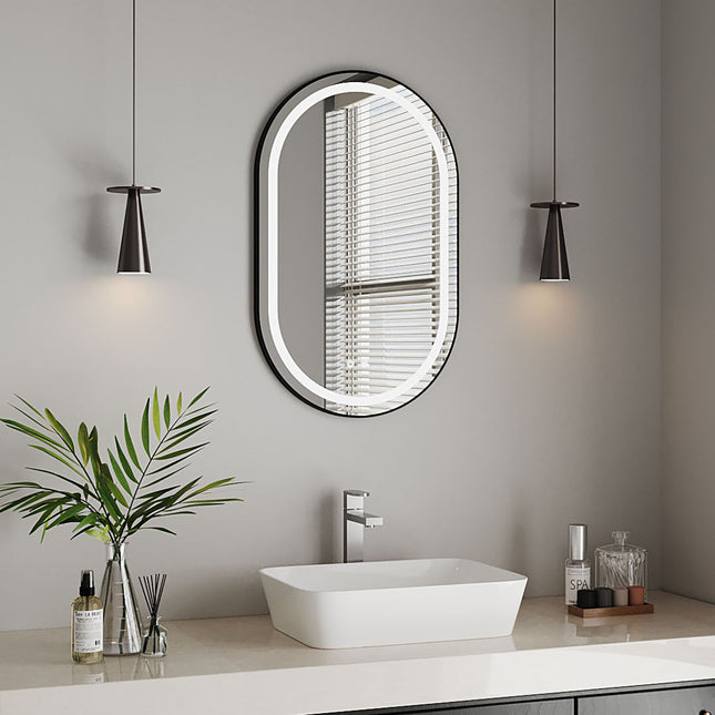 Wall Mounted Oval LED Bathroom Mirror