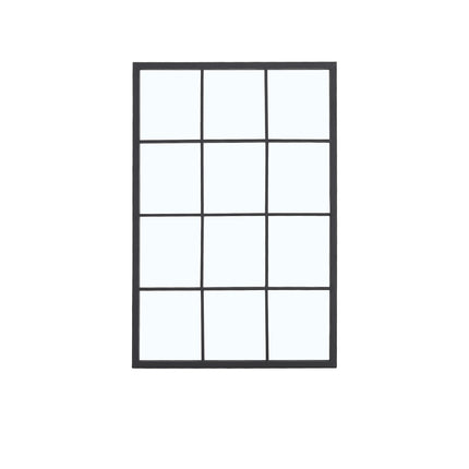 Classic Window Mirror Wall Accent Metal Framed Mirror