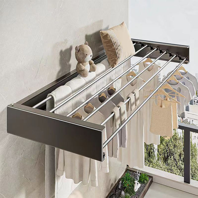 Space-Saving Wall Mounted Towel Drying Rack