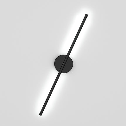 L60cm Black Strip LED Wall Sconce Cool White Light