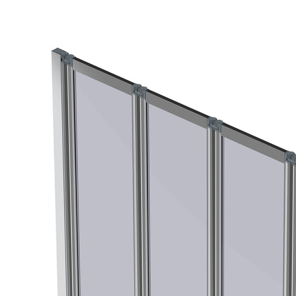 Bath Shower Screen with 5 Folding Panels