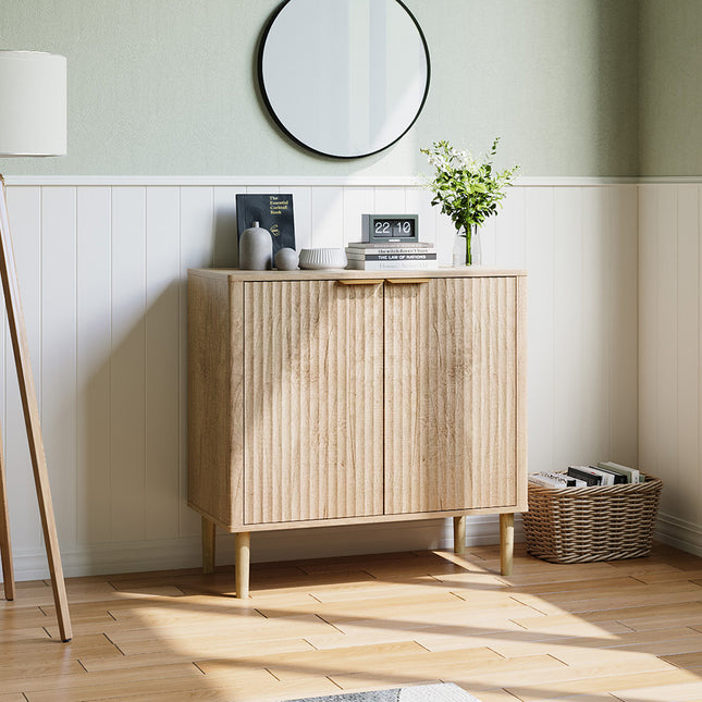 Modern Sideboard with Double Doors & Adjustable Interior