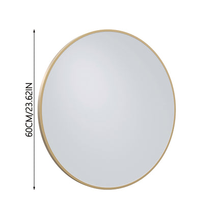 60CM Gold Round Wall Mirror